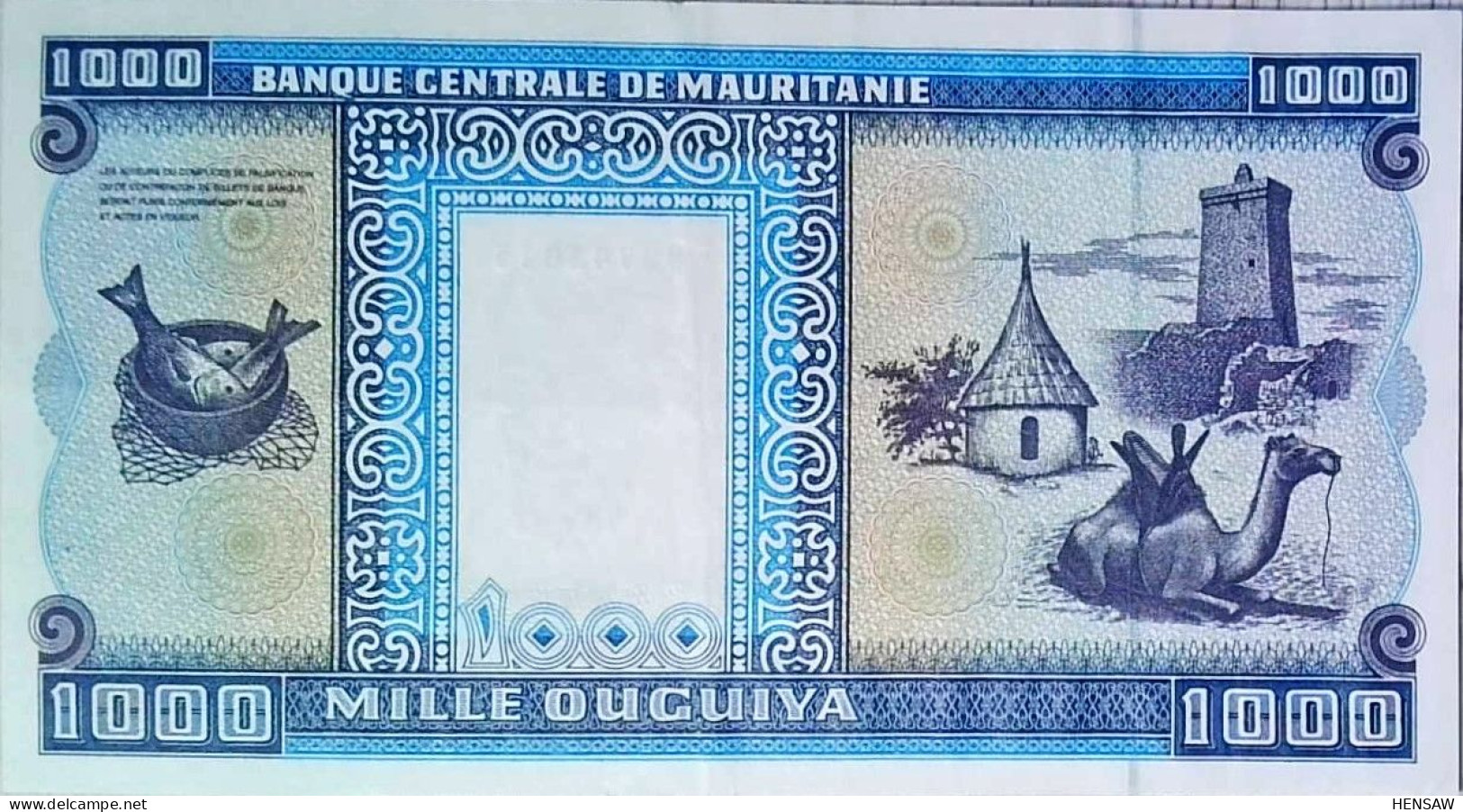 MAURITANIA 1000 OUGUIYA 2001 P 9b USED USADO XF - Mauritanien