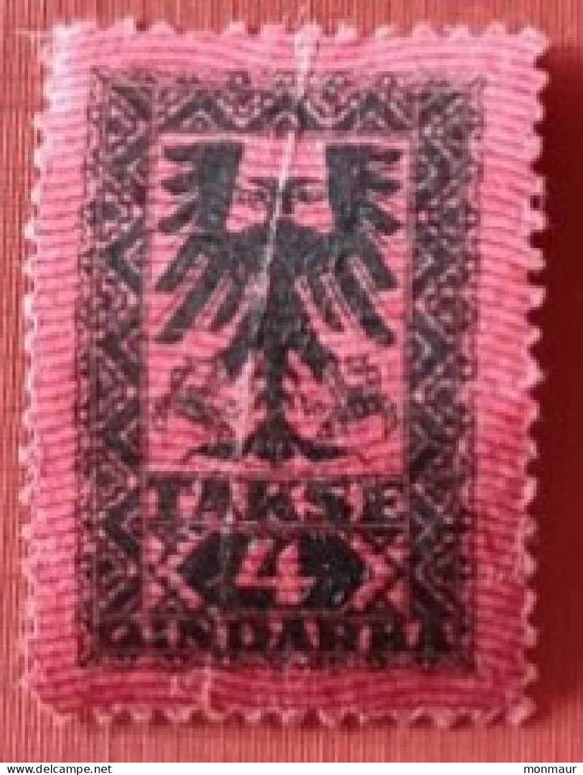 ALBANIA  1922 SEGNATASSE 4q - Albania