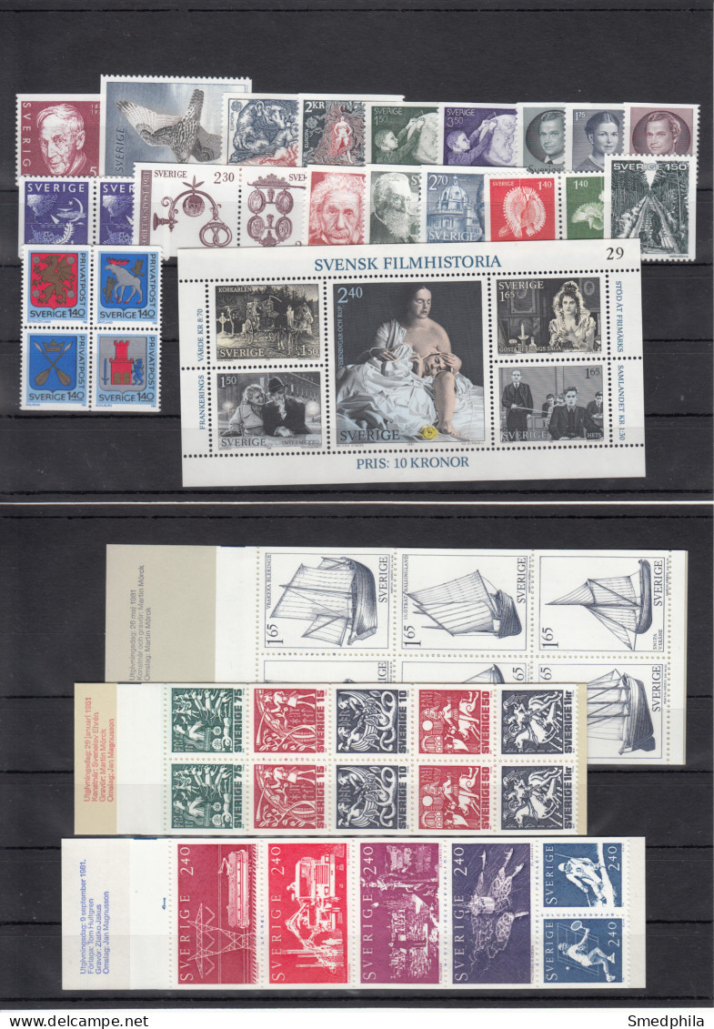 Sweden 1981 - Full Year MNH ** - Full Years