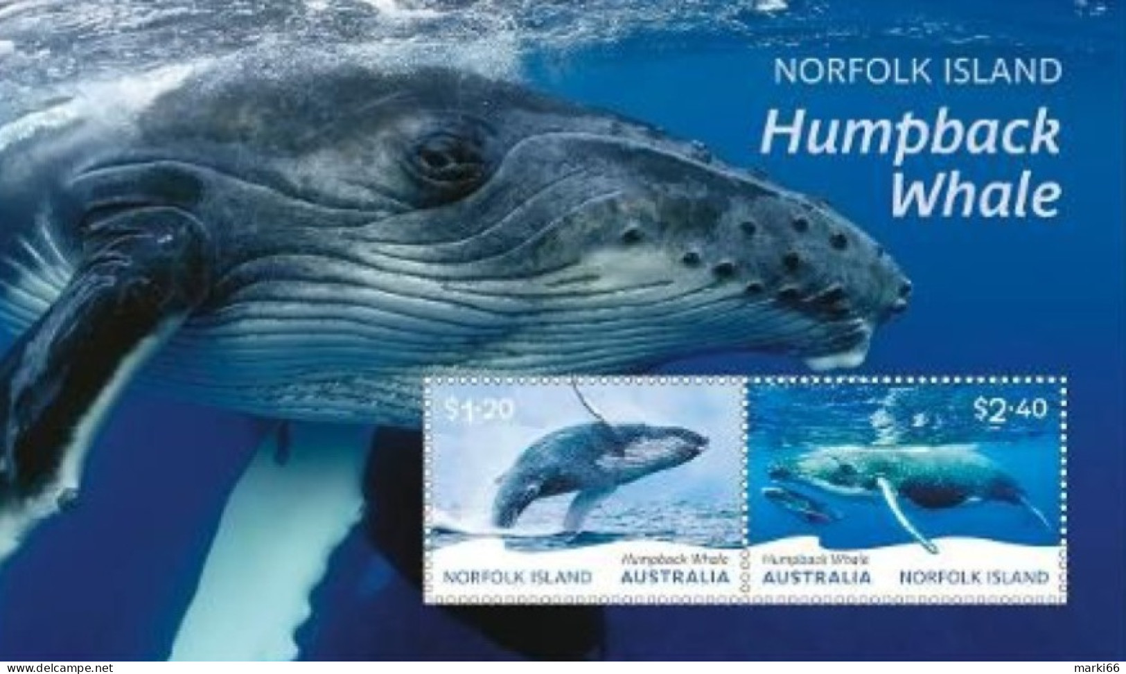 Norfolk Island - 2024 - Humpback Whale - Mint Stamp Sheetlet - Norfolk Island