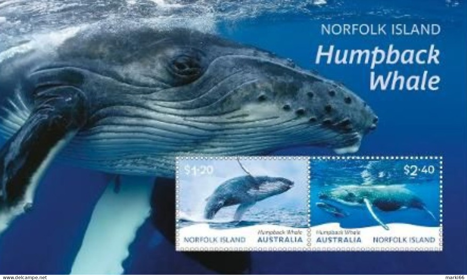 Norfolk Island - 2024 - Humpback Whale - Mint Stamp Sheetlet - Ile Norfolk