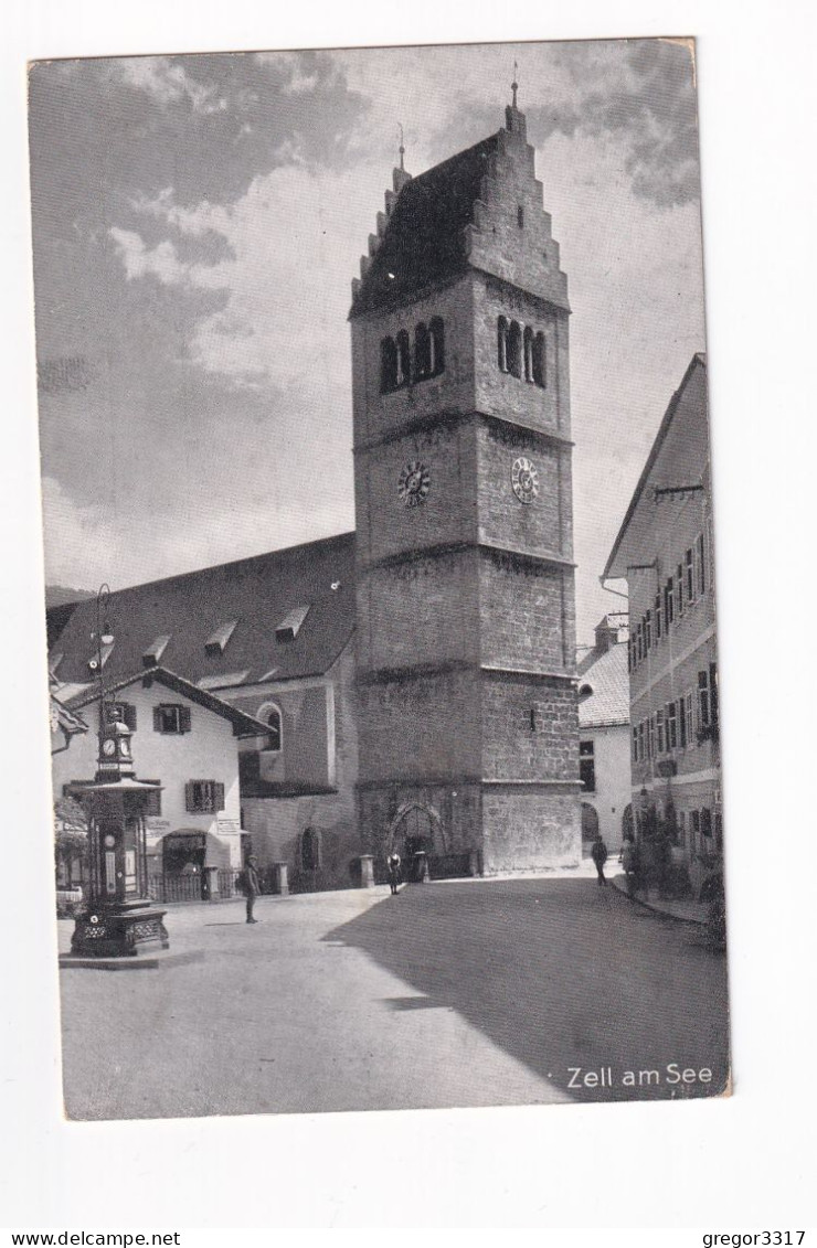 E5836) ZELL Am SEE - Platz Turm - Uhr - Personen 1926 - Zell Am See