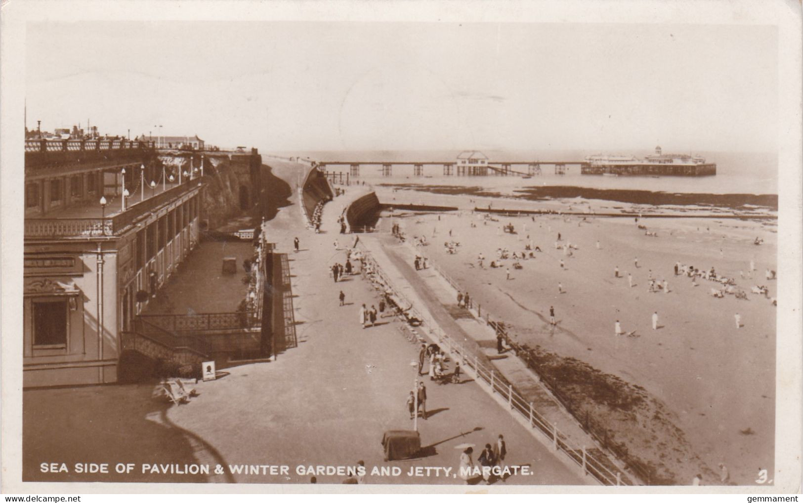 MARGATE -SEA SIDE OF PAVILION AND WINTER GARDENS  @ JETTY - Margate