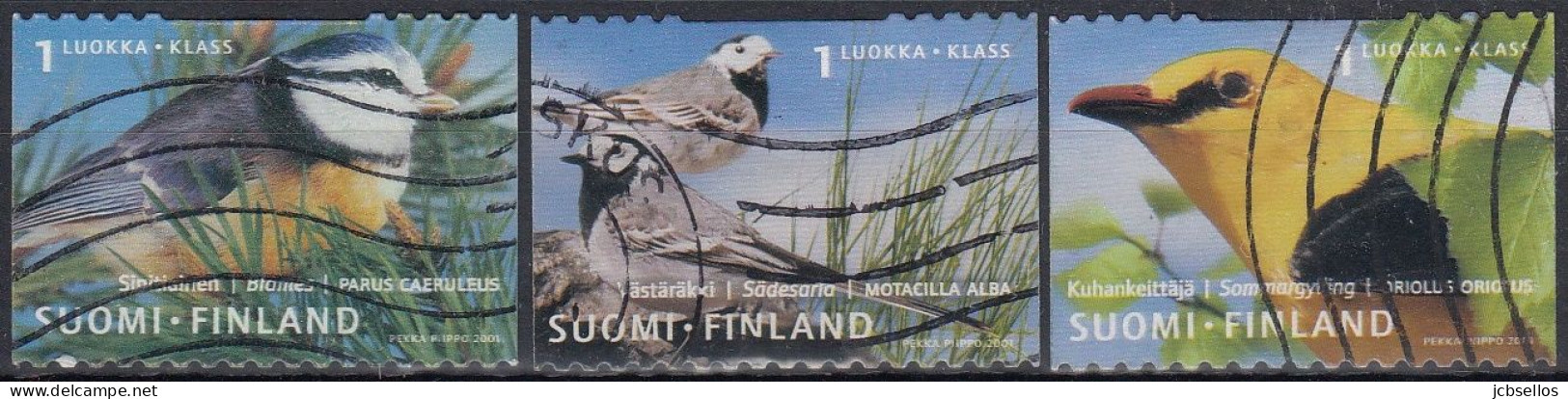 FINLANDIA 2001 Nº 1548/1550 USADO - Gebraucht