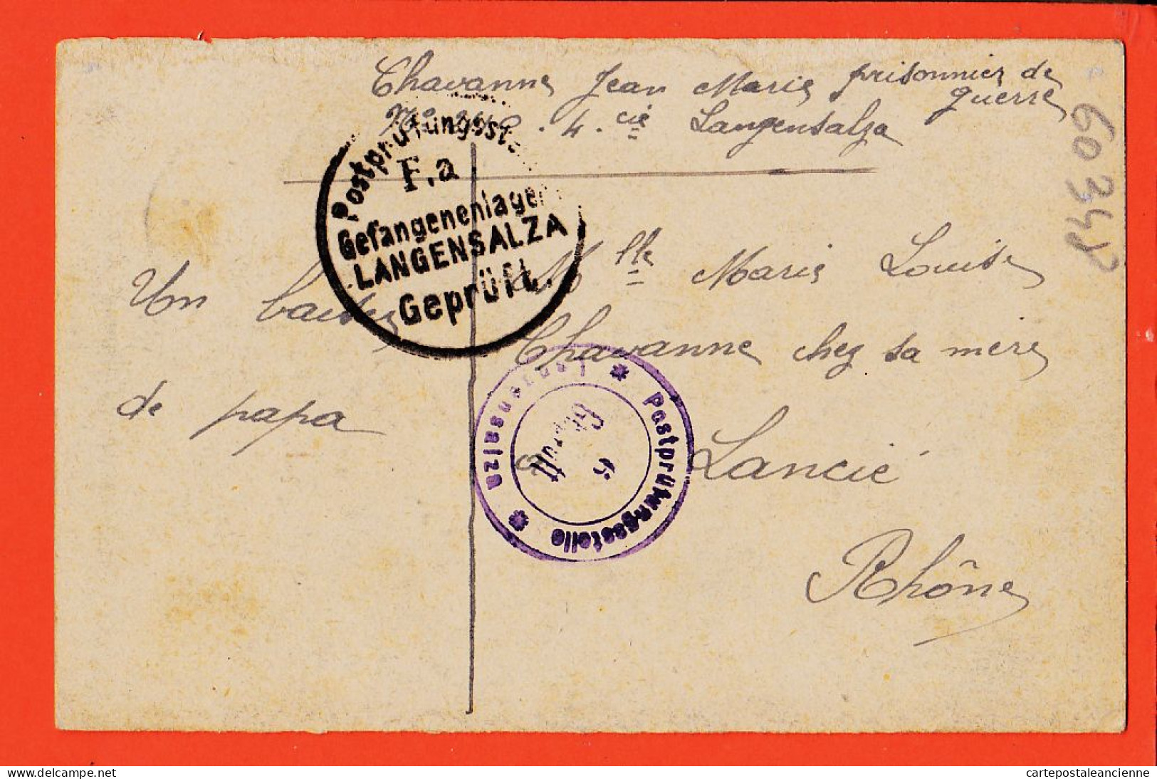 23622 / Gefangenenlagers LANGENSALZA Thuringe Interieur Baraque Barrack 1918 Prisonnier Guerre CHAVANNE 2110 Lancié - Bad Langensalza