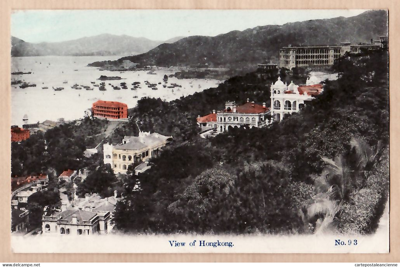 23827 / View Of HONGKONG Vue Baie Contreforts HONG-KONG 1920s G.N N°93 Chine China Cina  - China (Hongkong)