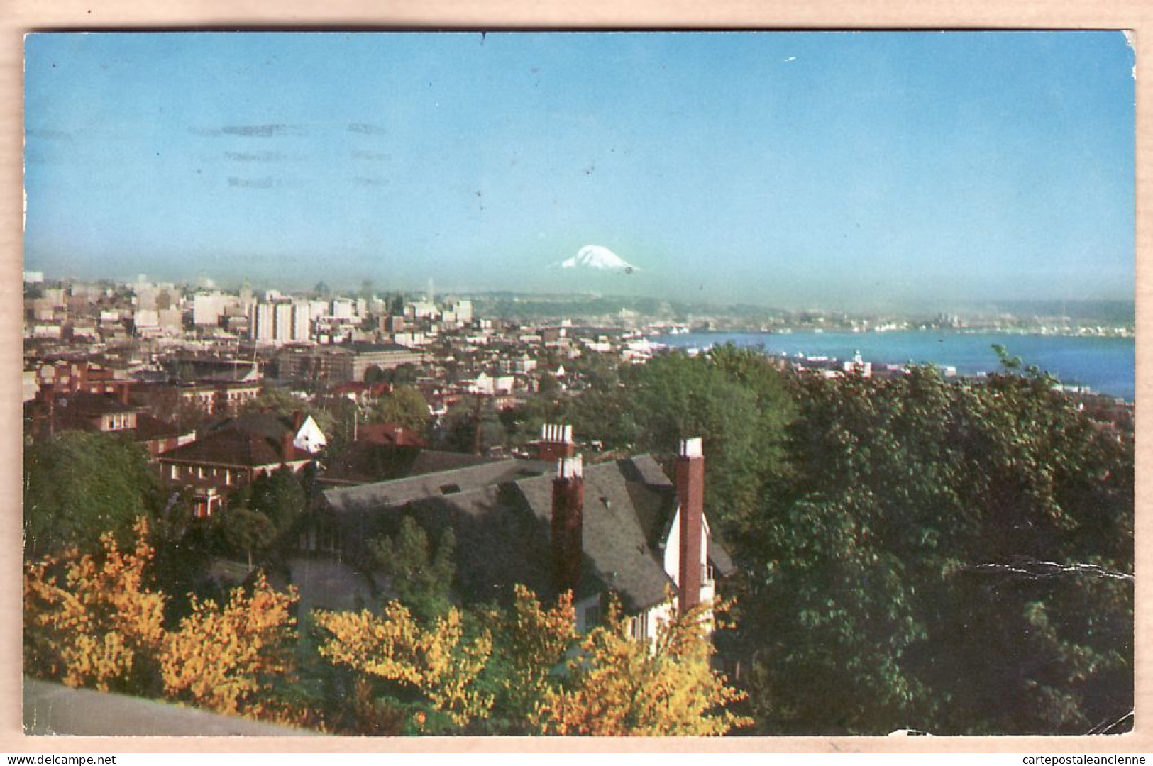 23993 / ⭐ SEATTLE WASHINGTON Queen ANN Hill Residential District MT RAINIER 1965s Published JOHNSTON Photo FARNSWORTH - Seattle