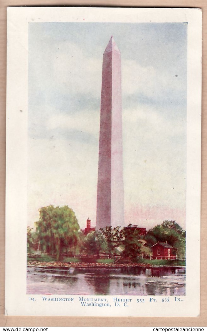 23946 / ⭐ Authorized Act Congress May 19, 1898 WASHINGTON MONUMENT Height 555ft 5.1/8In Foster & Reynolds N°102  - Washington DC