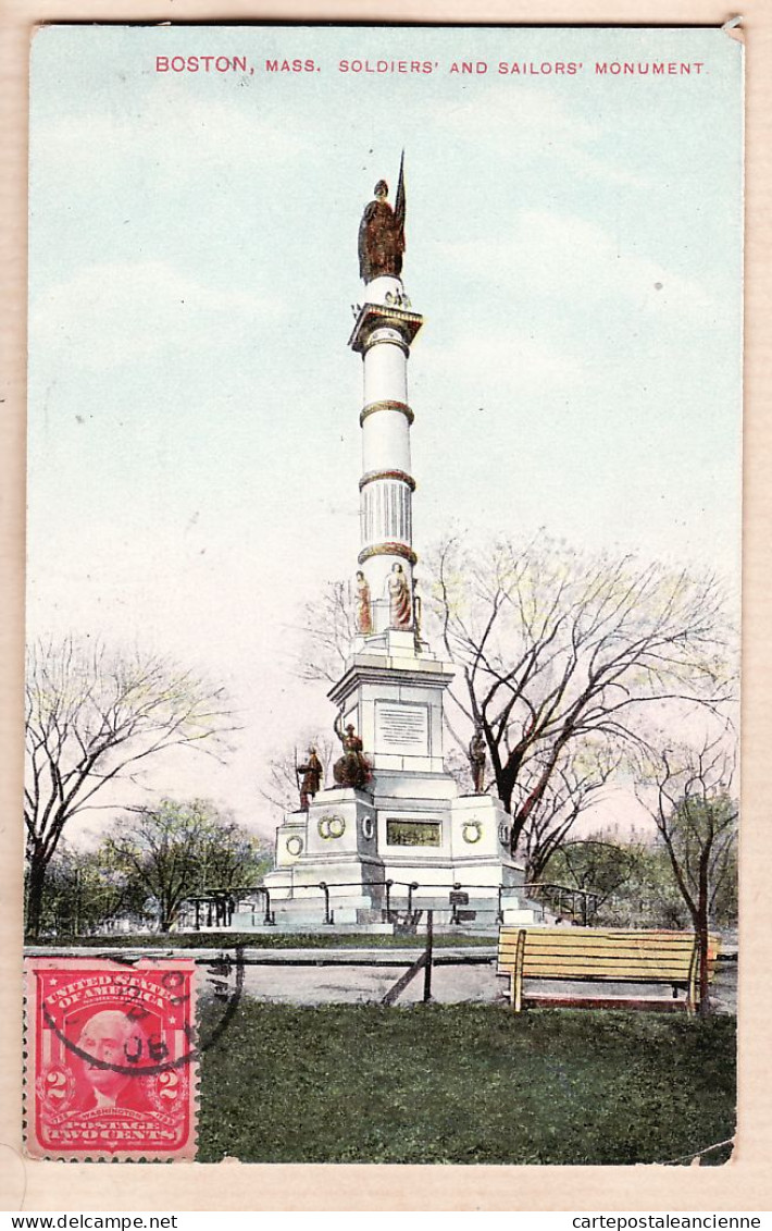 23952 / ⭐ SOLDIER'S And SAILORS' MONUMENT BOSTON MASS Early 1910 Monument Mémoire Soldats Et Marins De Boston - Boston