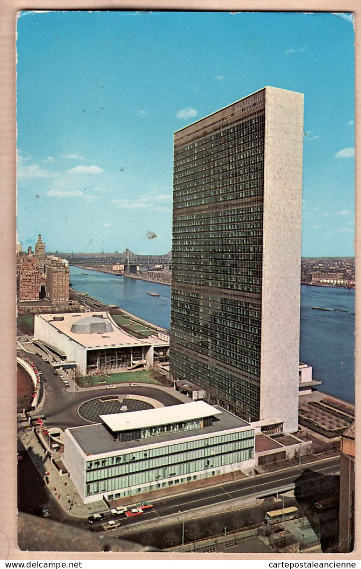 23916 / ⭐ UNITED NATIONS HEADQUATERS CENTER NEW YORK CITY Circa 1960 Publisher: OUN OFFICE PUBLIC INFORMATION - Manhattan