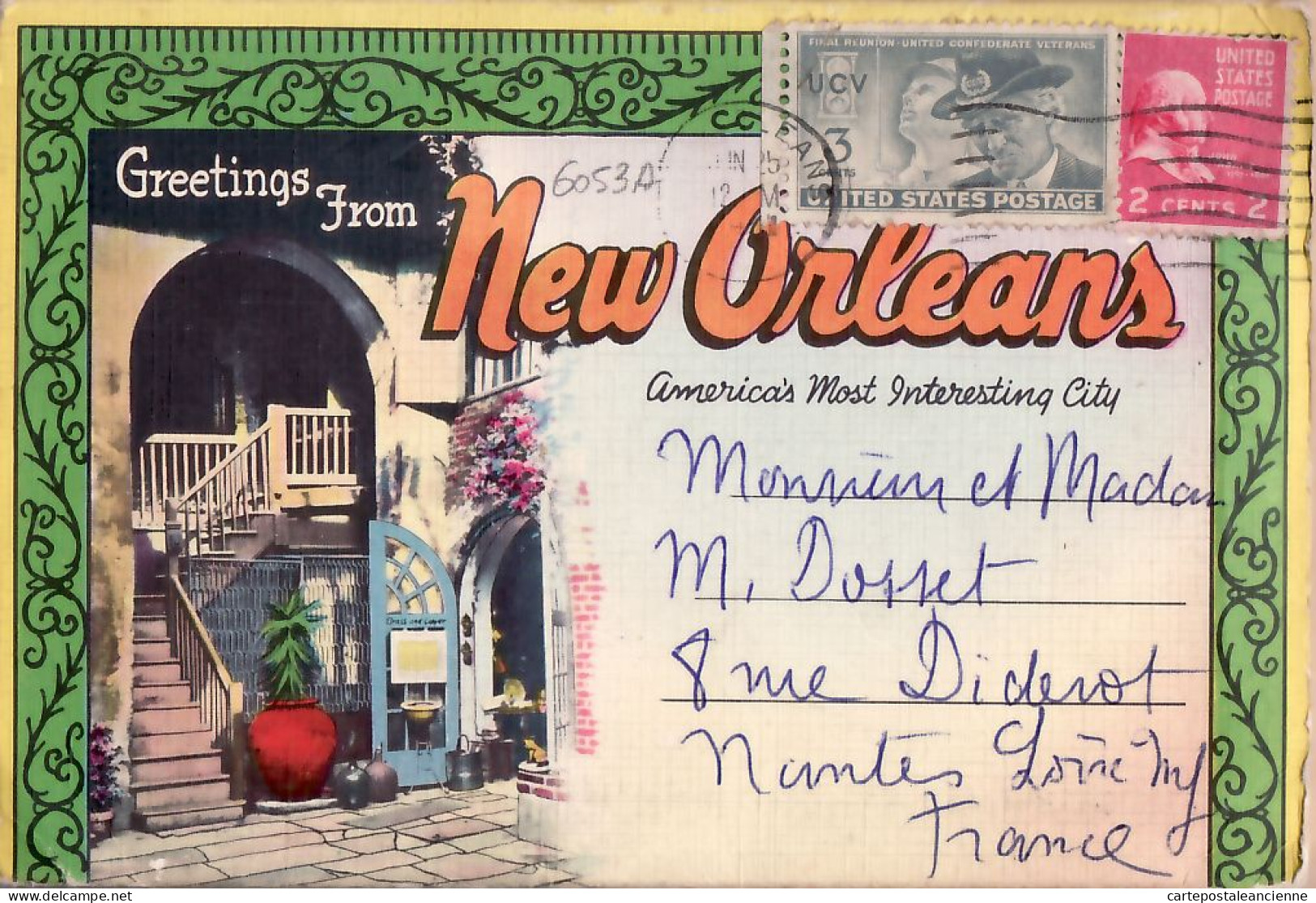 23971 / ⭐ Rare 18 Select Views Greetings NEW-ORLEANS LA-Louisiana America's Most Original City COMPLETE SET In COVER US - New Orleans