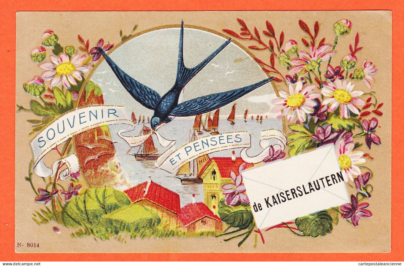 23729 / Rare KAISERSLAUTERN Rheinland-Pfalz  Souvenir Et Pensées 1921 Erinnerung Und Gedanken N°8014 - Kaiserslautern