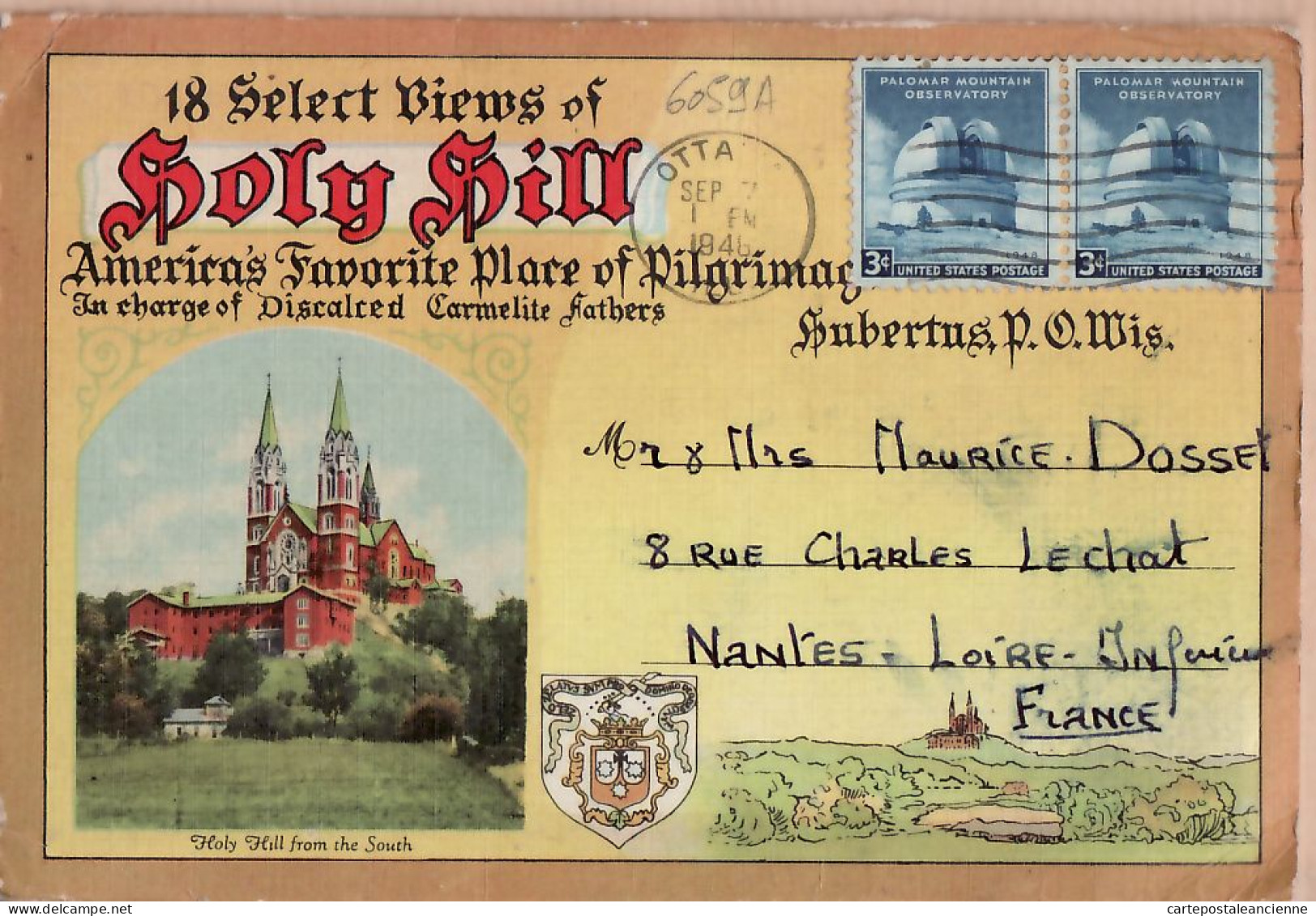 23972 / ⭐ Rare 18 Select Views HOLY HILL WI Wisconsin America's Place PILGRIMAGE1948 Original Complete Set In COVER USA - Sonstige & Ohne Zuordnung