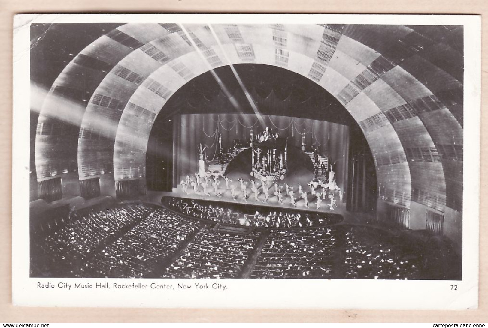23894 / ⭐ NY Radio City Music Hall ROCKEFELLER CENTER NEW YORK CITY 1947 Publisher MAINZER REAL PHOTO N°72 - Altri Monumenti, Edifici