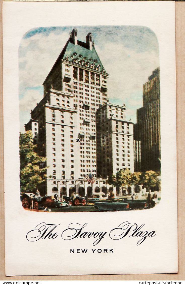 23900 / ⭐ New York City The SAVOY PLAZA NEW YORK  Fifth Avenue 29.07.1958  - Central Park