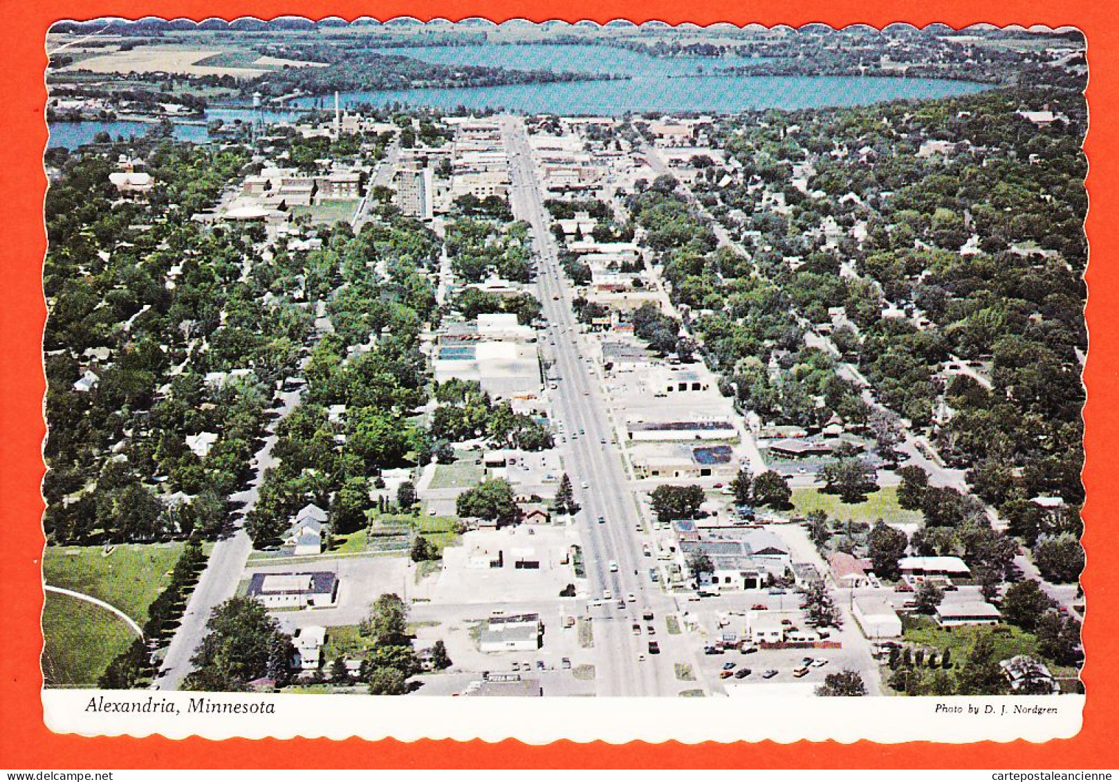 23984 / ⭐ United States  Minnesota ALEXANDRIA Aerial View BIRTHPLACE AMERICA Postcard 19.08.1980  Etats Unis  USA  - Sonstige & Ohne Zuordnung