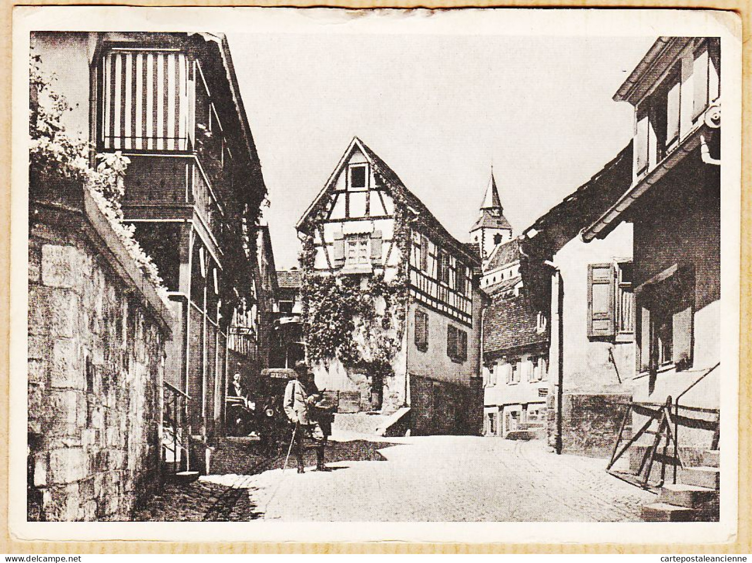 23630 / GERNSBACH Bade-Wurtemberg Vallée De La MURG Rue Village CpaWW2 RHIN Et DANUBE à MUENIER Prison Charleville - Gernsbach