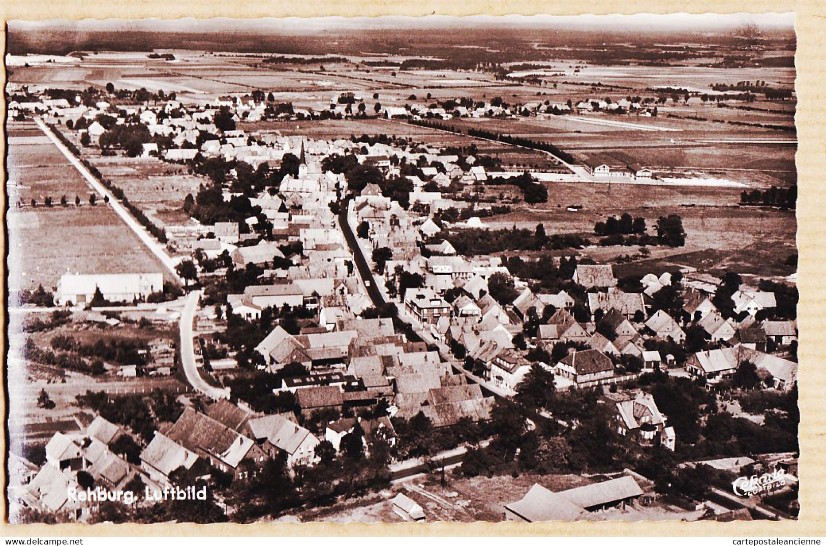 23714 / REHBURG Luftbild Niedersachsen Nienburg Vue Aérienne 1960s Carte-Bromure Deutschland - Nienburg