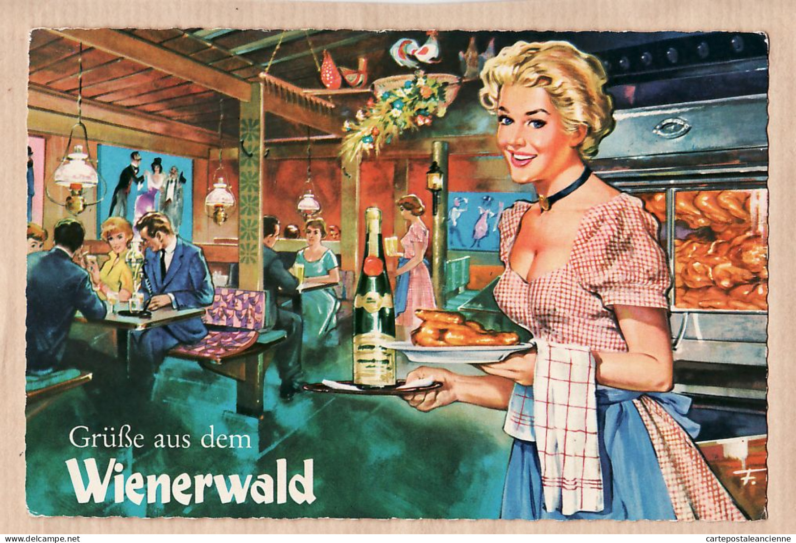 23706 / GRÜßE Grüsse Aus Dem WIENERWALD Schnellrestaurantkette Publicité Souvenir Restaurant Cppub 1960s VIVA Österreich - Mödling