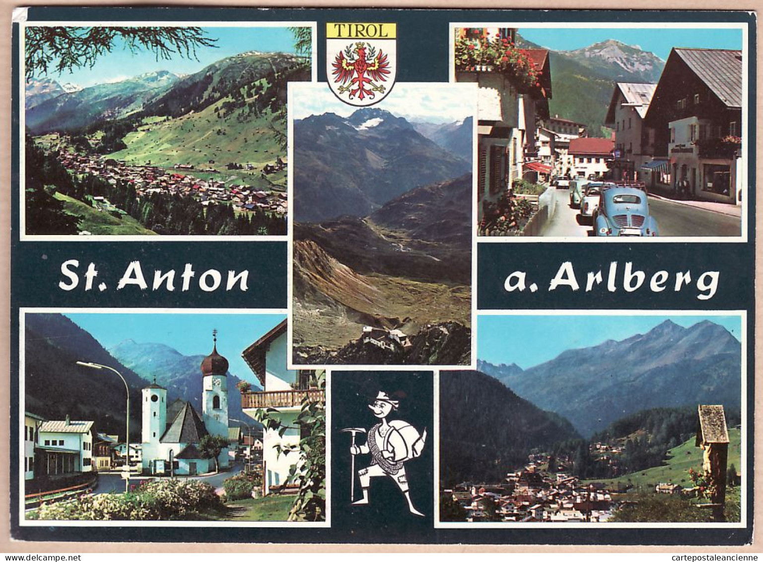 23663 / ST ANTON Am ARLBERGE Renault 4cv Allemande SAINT-ANTON-ARLBERT Tyrol Multivues 1973 Österreich Autriche - St. Anton Am Arlberg