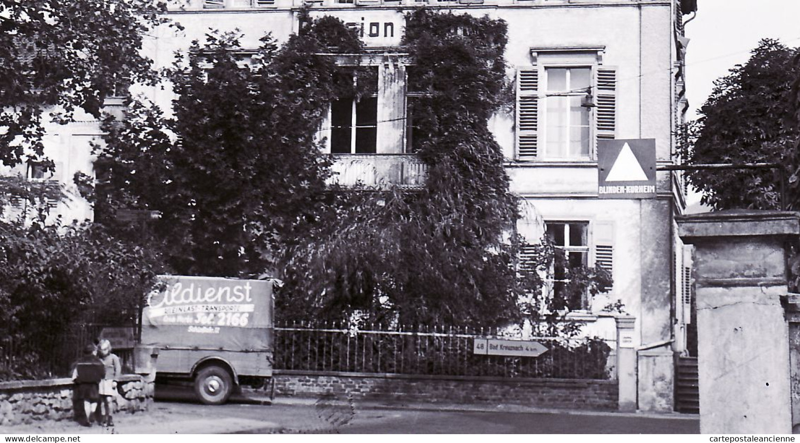 23565 / Photo MEES 1960s BAD MÜNSTER Am STEIN PENSION Klienlast Transporte Bestel ALDIENST Deutschland Rheinland-Pfalz - Bad Muenster A. Stein - Ebernburg