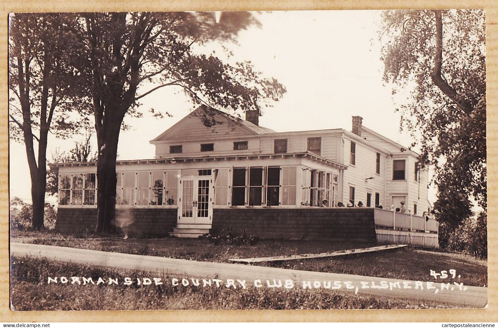 23976 / ⭐ Rare Carte-Photo Golf ELSMERE Albany N.Y NORMANSIDE Country-Club House  ( Lisez! ) 1920s N°459 - Albany