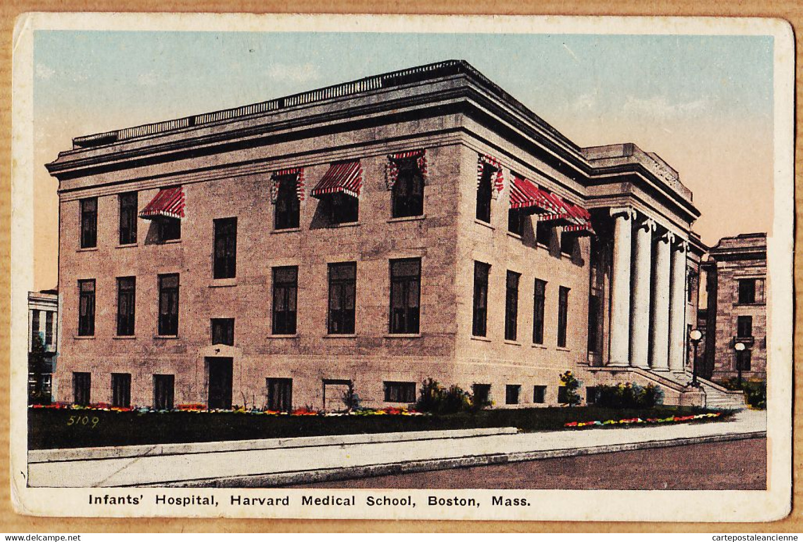 23951 / ⭐ BOSTON Infants' Hospital HARVARD Medical School MA - Massachusetts 1910s / ABRAMS Roxburry - Boston