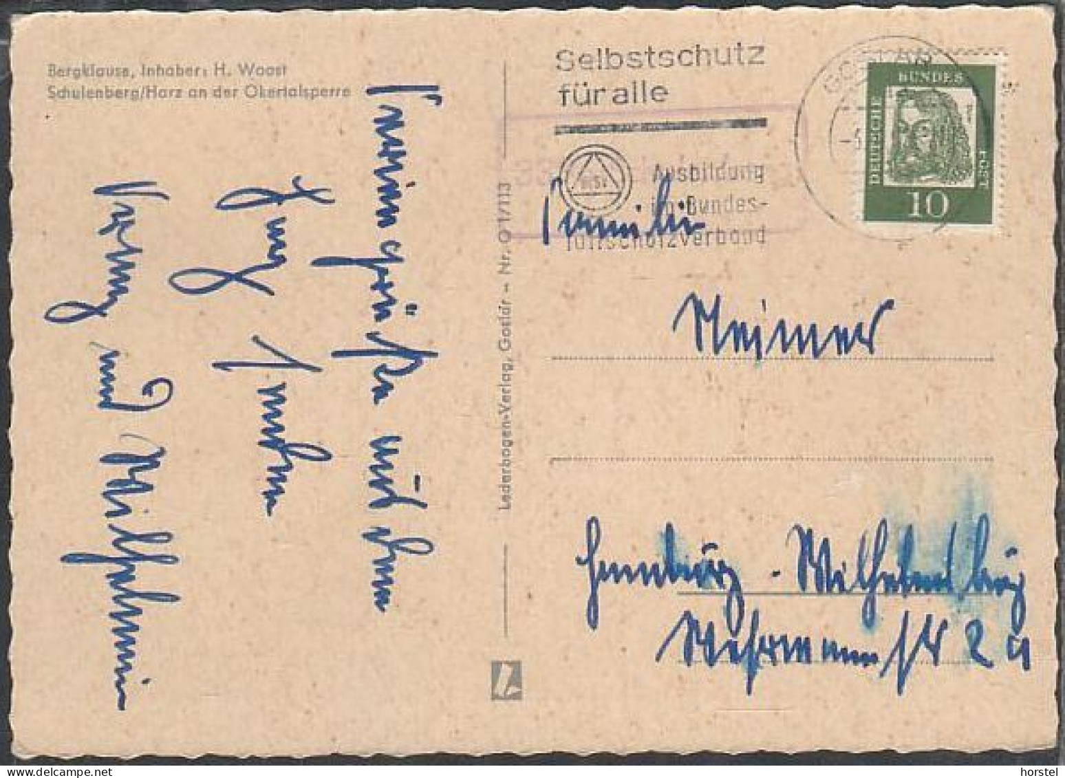 D-38707 Schulenberg - Okertalsperre - Bergklause - Cars - Alter Mercedes - Borgward - Goliath - Nice Stamp - Altenau
