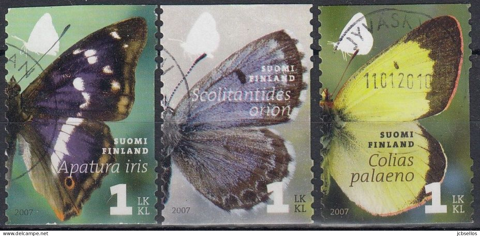 FINLANDIA 2007 Nº 1827/1829 USADO - Used Stamps