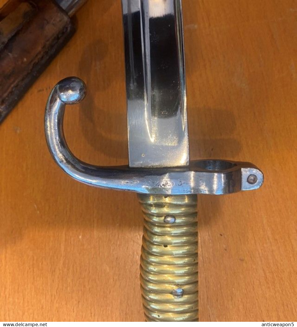 Baïonnette De Fusil Chasspot. France. M1866.  Rare Fabricant KLLVLS (Royaume-Uni).  (474) - Armes Blanches