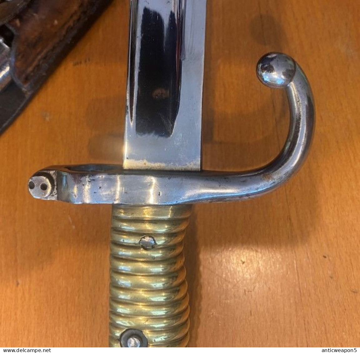 Baïonnette de fusil Chasspot. France. M1866.  Rare fabricant KLLVLS (Royaume-Uni).  (474)