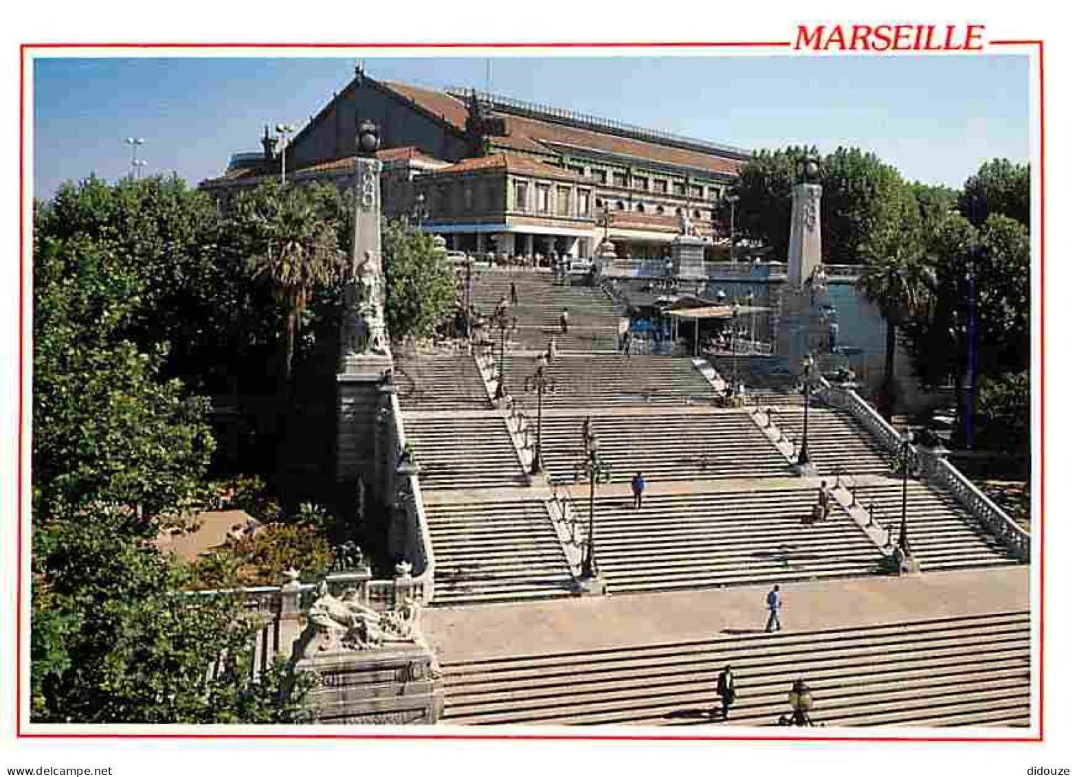 13 - Marseille - La Gare Saint Charles - L'Escalier Monumental - CPM - Voir Scans Recto-Verso - Stazione, Belle De Mai, Plombières