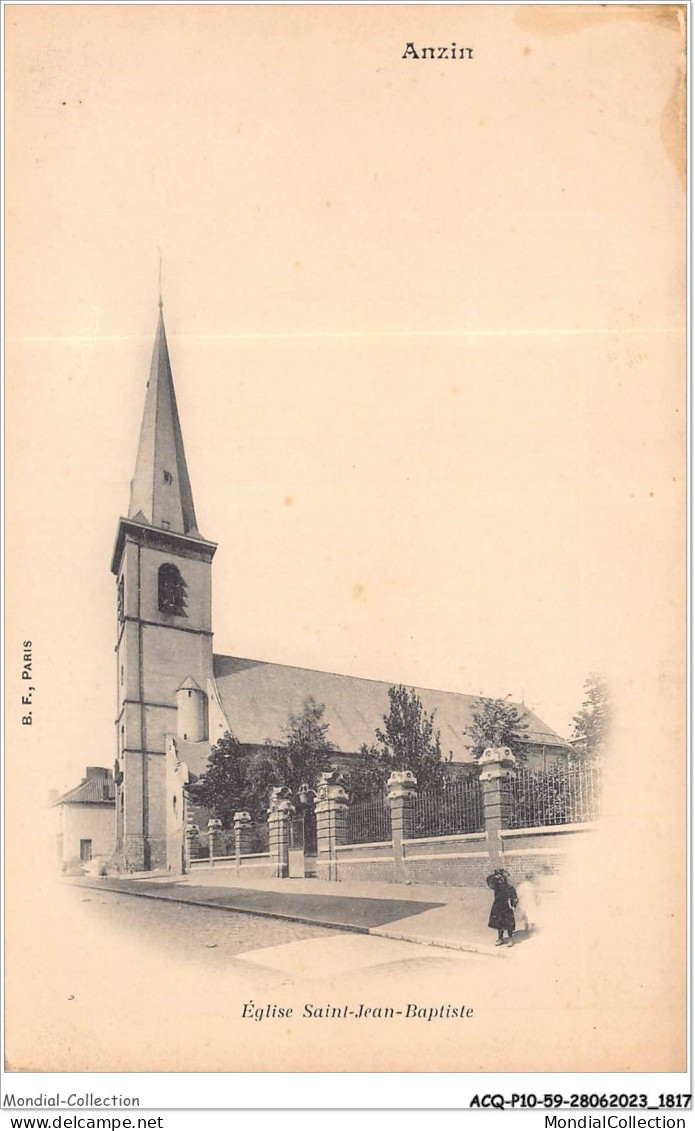 ACQP10-59-0916 -ANZIN - église Saint-jean-baptiste - Anzin