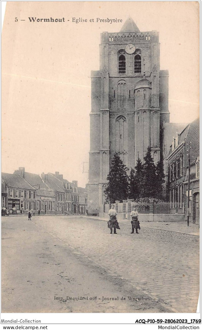 ACQP10-59-0892 - WORMHOUDT - église Et Presbytère - Wormhout