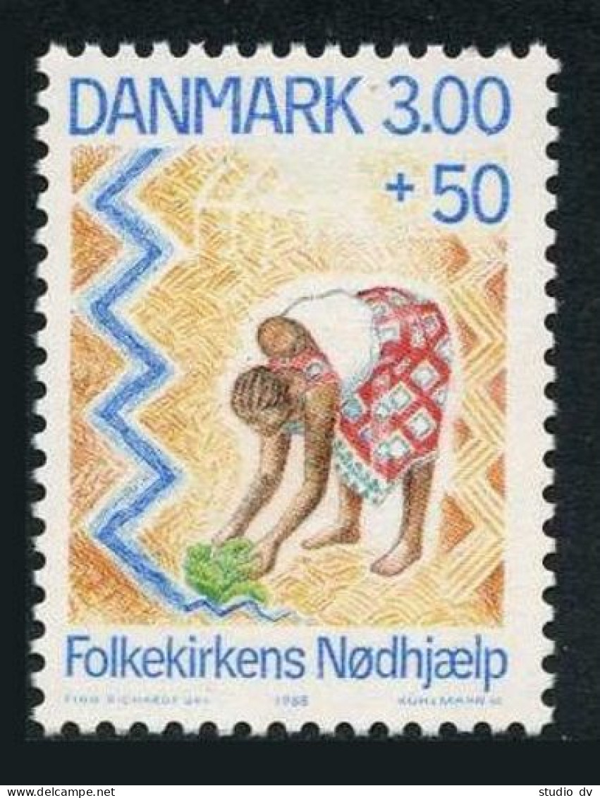 Denmark B72,MNH.Michel 918. Folkekirkens Nodhjaelp Relief Organization,1988. - Nuovi