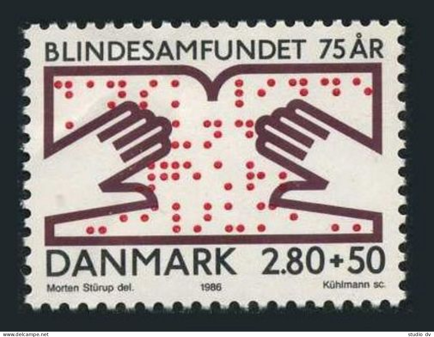 Denmark B70,MNH.Michel 858. Danish Society Of The Blind,75th Ann.1986. - Ungebraucht