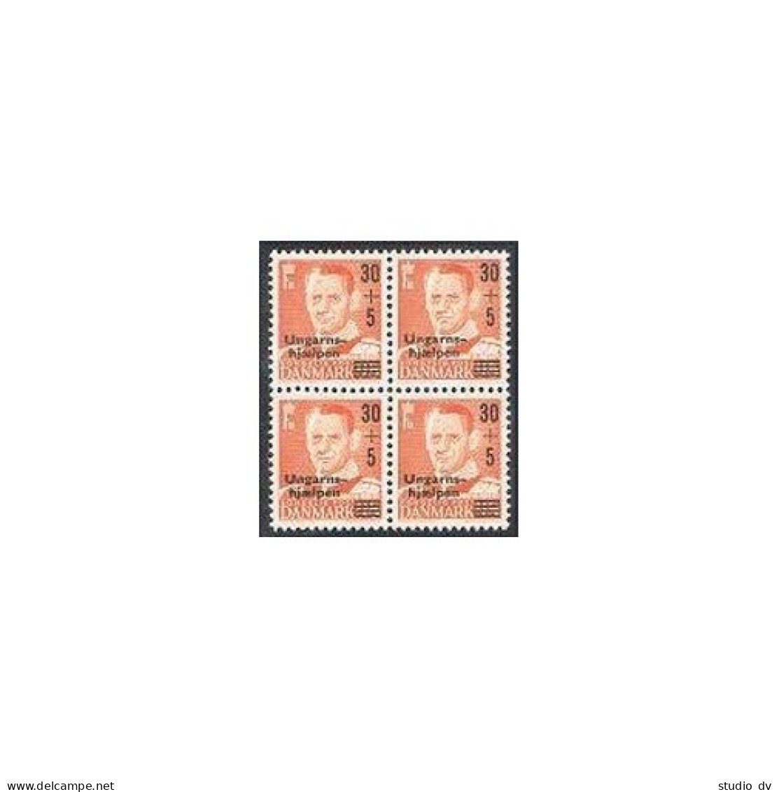 Denmark B24 Block/4, Mint.Mi 370. Danish Red Cross The Aid For Hungary, 1957. - Unused Stamps