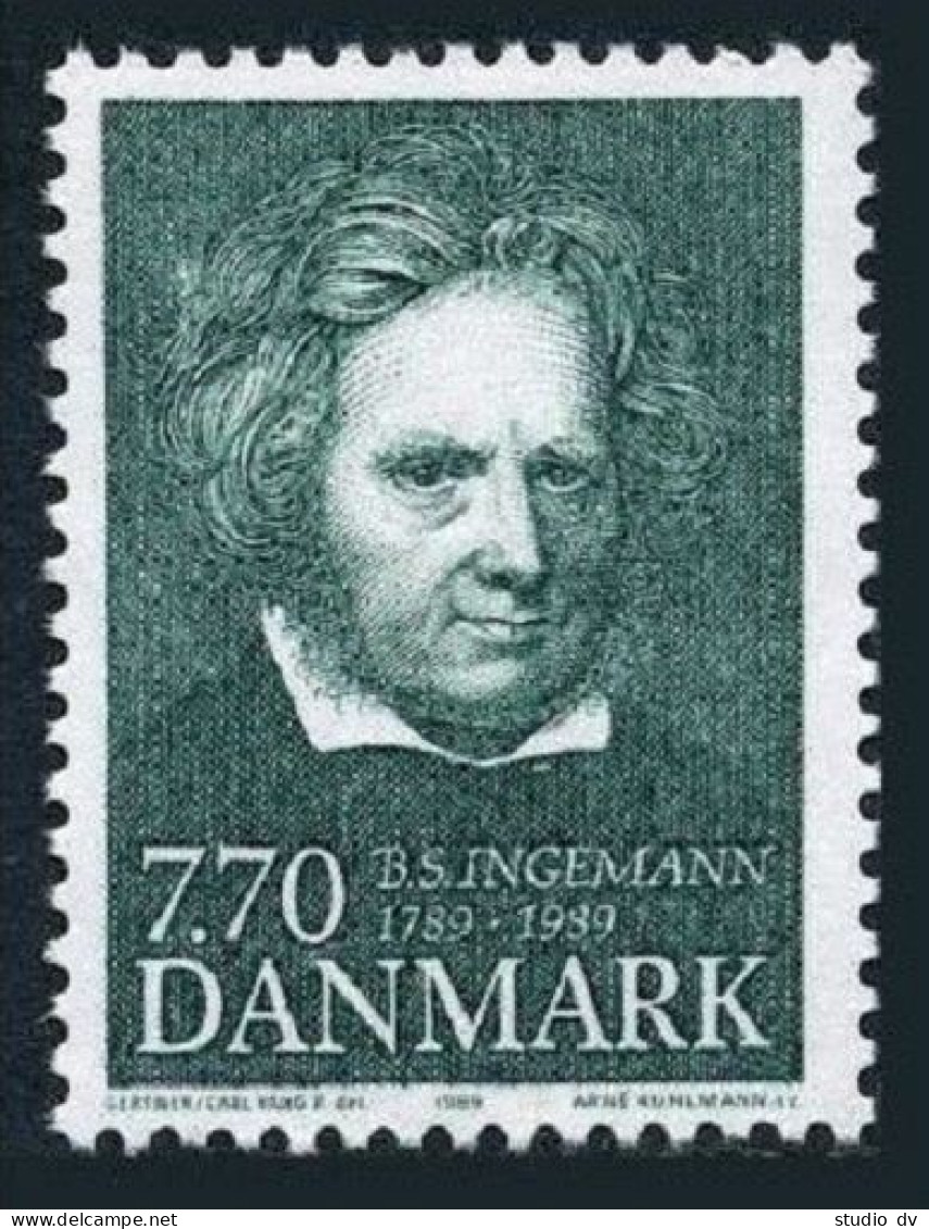 Denmark 876, MNH. Michel 956. Bernhard Severin Ingemann, Poet, Novelist, 1989. - Ungebraucht