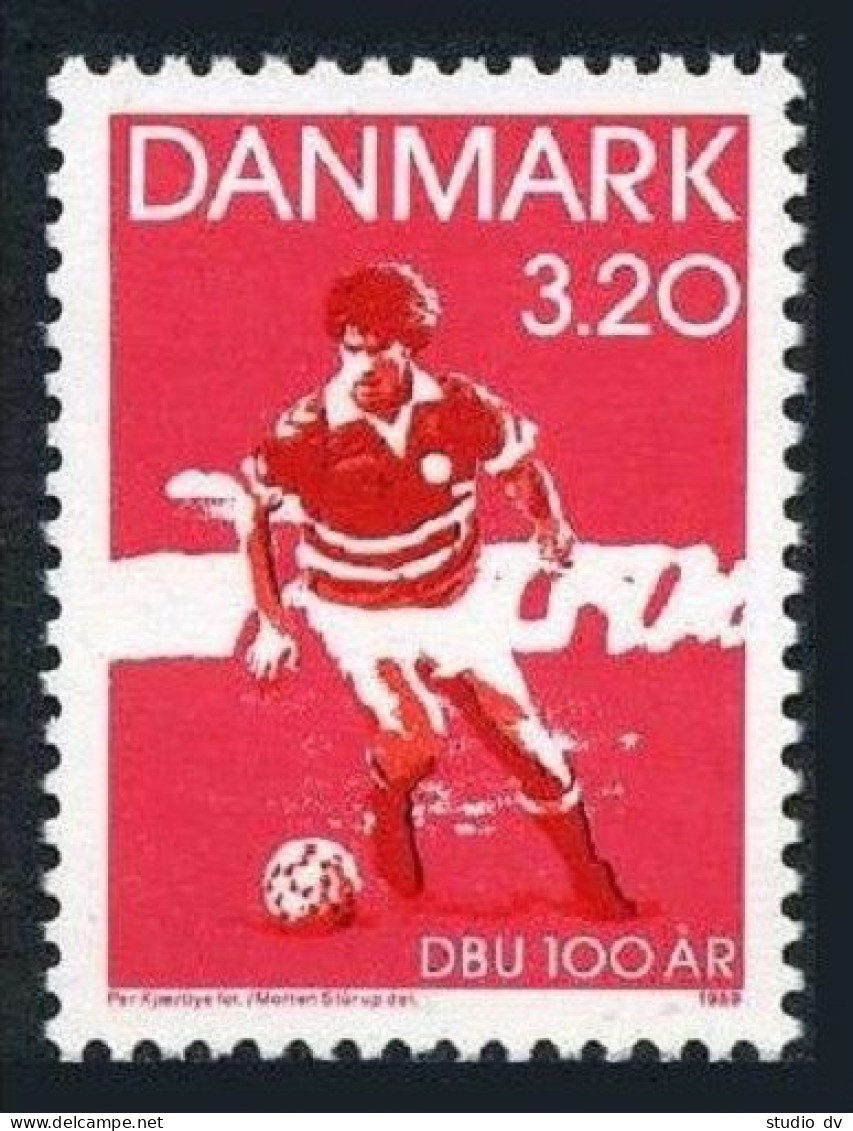 Denmark 866, MNH. Michel 945. Danish Soccer Association, Centenary, 1989. - Unused Stamps