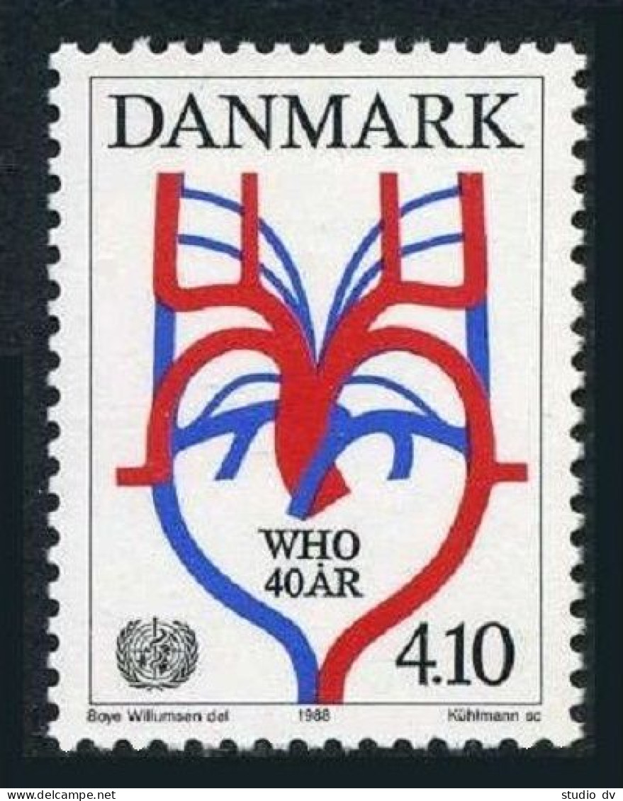 Denmark 852, MNH. Michel 919. WHO, 40th Ann. 1988. - Unused Stamps