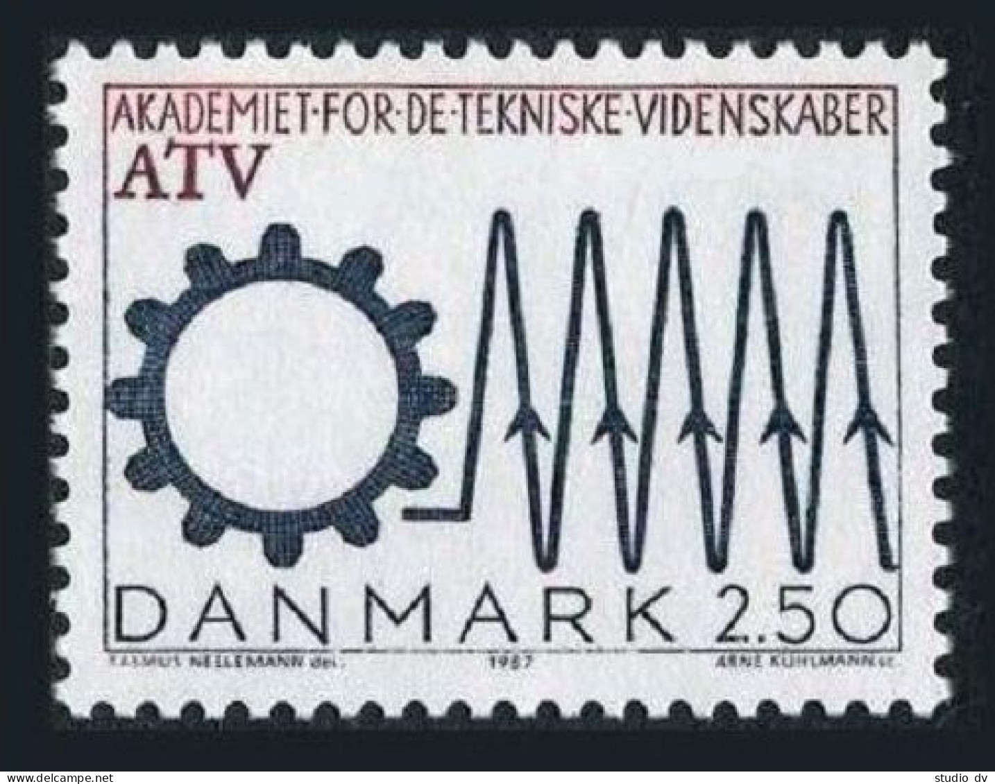 Denmark 839,MNH.Michel 894. Danish Academy Of Technical Sciences,50th Ann.1987. - Unused Stamps