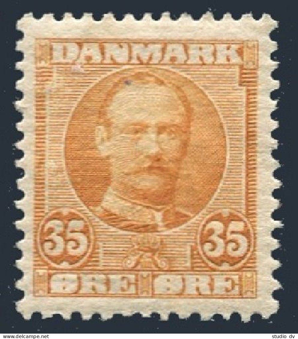 Denmark 76, Hinged. Michel 55b. Definitive 1912. King Frederik VIII. - Unused Stamps
