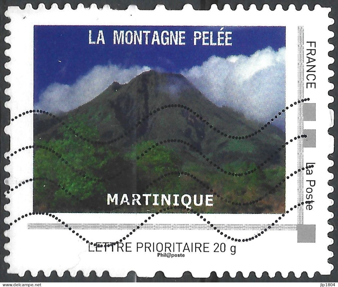 Montimbramoi  Martinique : La Montagne Pelée - Lettre Prioritaire : Timbre Sur Support - Oblitérés