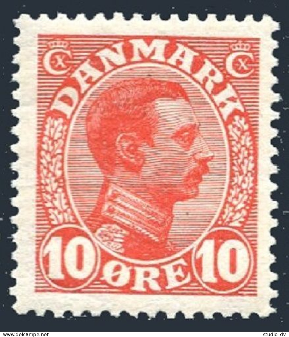 Denmark 100, MNH. Michel 68. King Christian X, 1913. - Nuovi