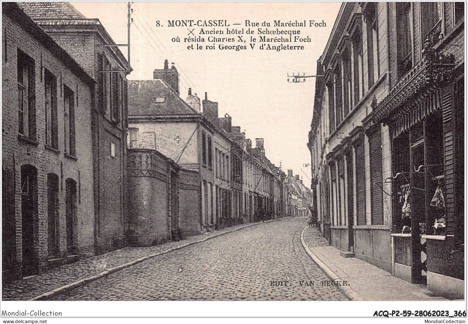 ACQP2-59-0185 - MONT-CASSEL - Rue Du Maréchal Foch - Ancien Hôtell De Schoebecque - Cassel