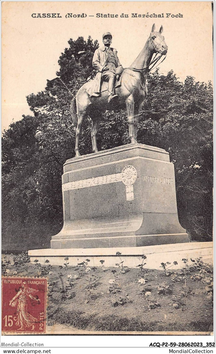 ACQP2-59-0178 - CASSEL - Statue Du Maréchal Foch - Cassel