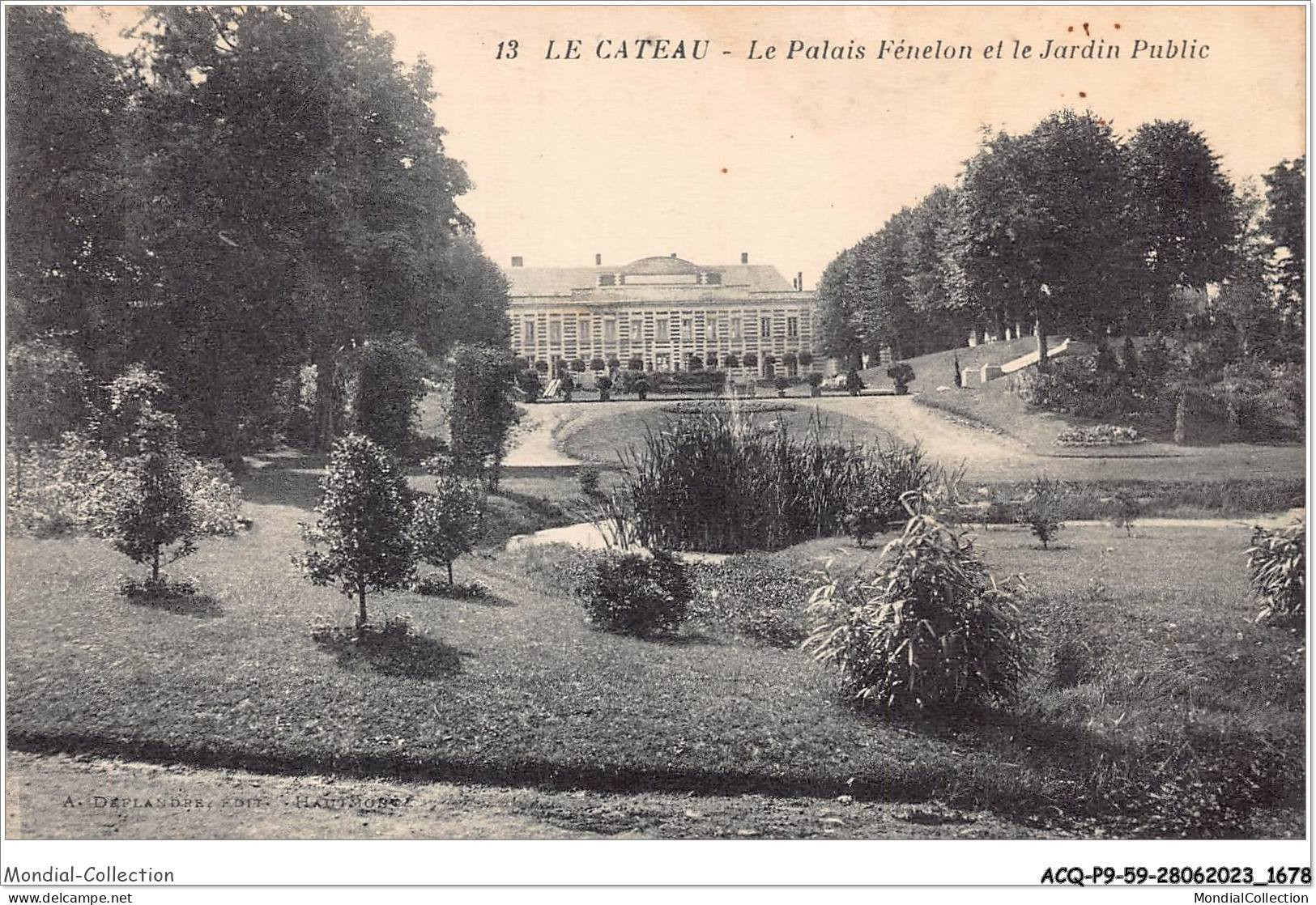 ACQP9-59-0846 - LE CATEAU - Le Palais Fénelon Et Le Jardin Public - Le Cateau