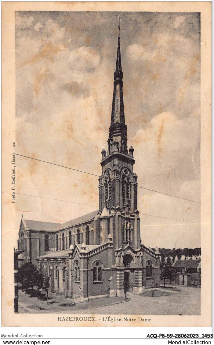 ACQP8-59-0733 - HAZEBROUCK - L'église Notre-dame - Hazebrouck