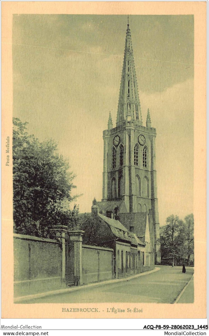 ACQP8-59-0729 - HAZEBROUCK - L'église Saint-eloi - Hazebrouck