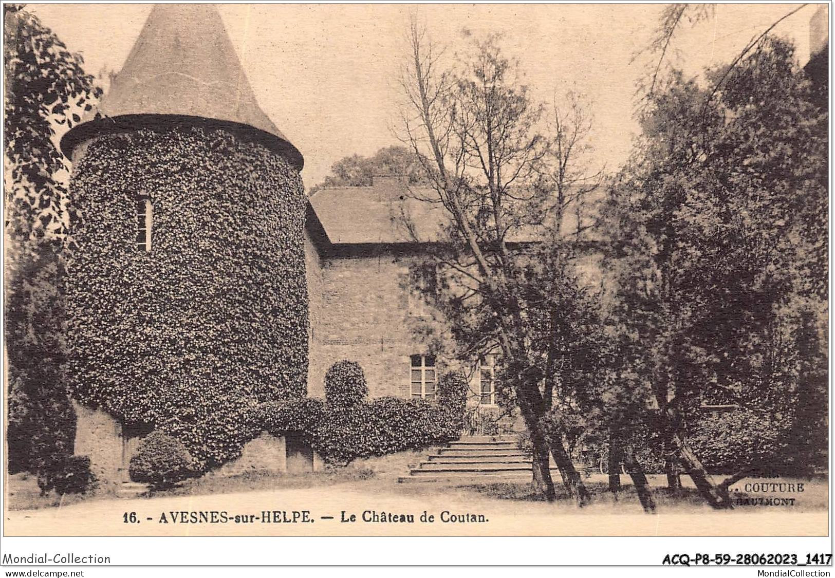 ACQP8-59-0715 - AVESNES-SUR-HELPE - Le Château De Coutan - Avesnes Sur Helpe